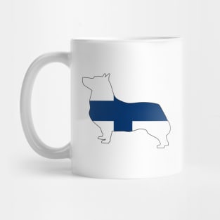 Swedish Vallhund Finland Flag Filled Mug